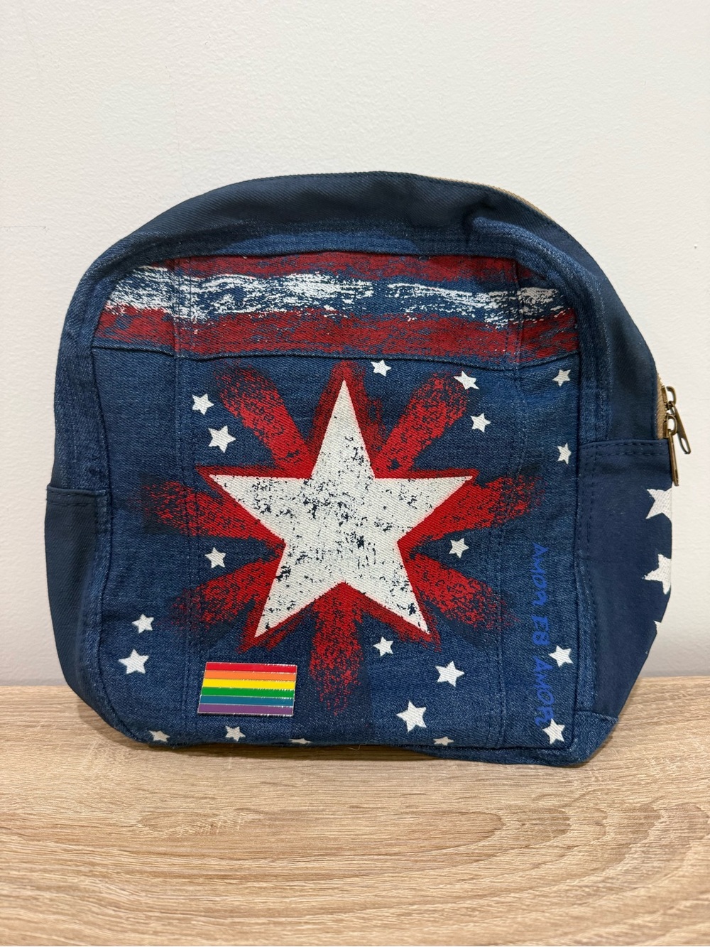 Disney Marvel America Chavez Denim Mini Backpack Pride Doctor Strange Multiverse